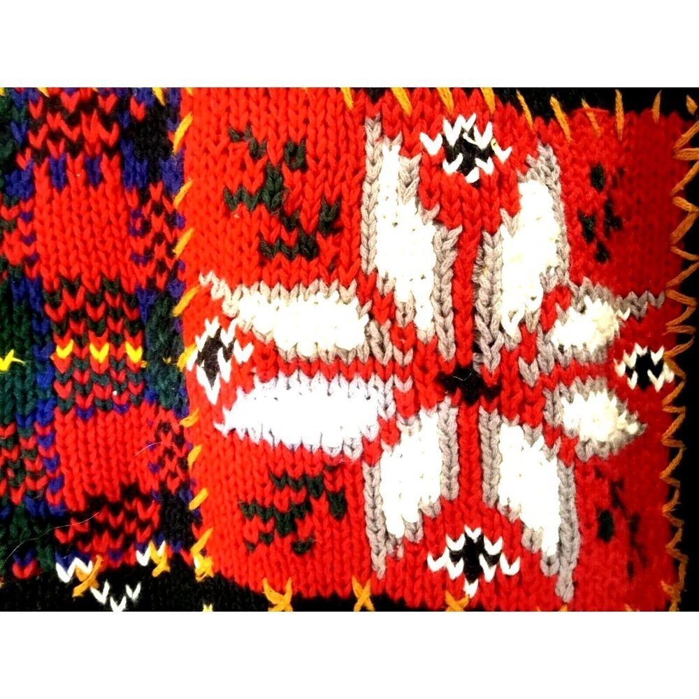 River Art Sweater X-Mas Theme Womens Size M Multicolor Cottagecore Winter - Picture 5 of 13